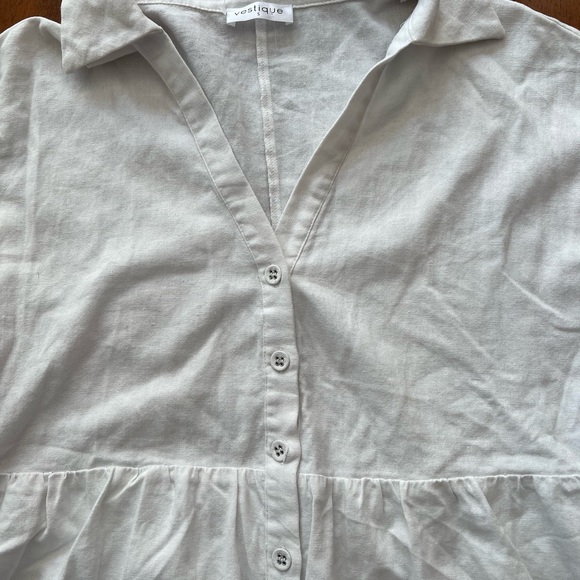 Vestique white Romper with Pockets - Picture 7 of 11